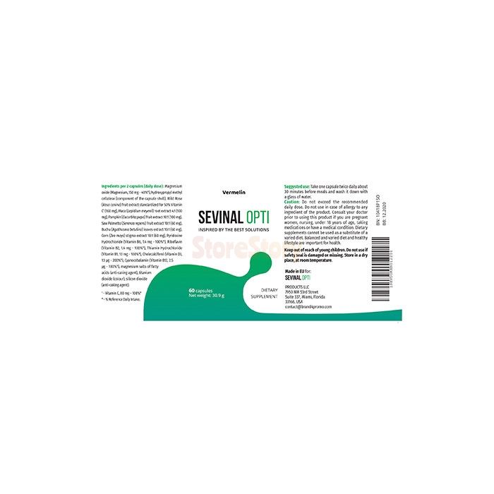 Sevinal Opti - capsules d`incontinence urinaire